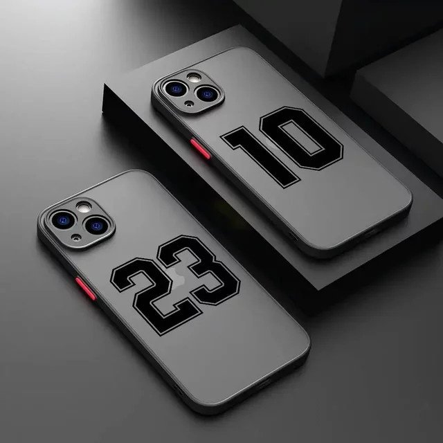 Lucky Numbers Football Handyhülle für iPhone 14 13 12 11 Pro Max Mini Plus X XR XS durchscheinend matt transparent von Potdemiel - Bild 1