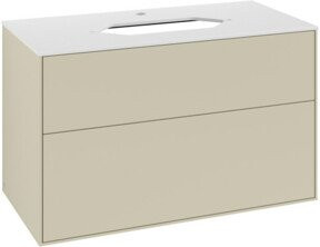 V&B Waschtischunterschrank Finion in Weiß lackiert, B/T/H: 100 x 50,1 x 60,3 cm - Bild 1