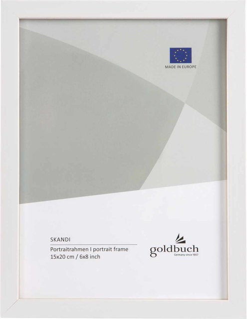 Bilderrahmen goldbuch aus Holz in Weiß, Breite: 15 cm, Höhe: 20 cm - Bild 1