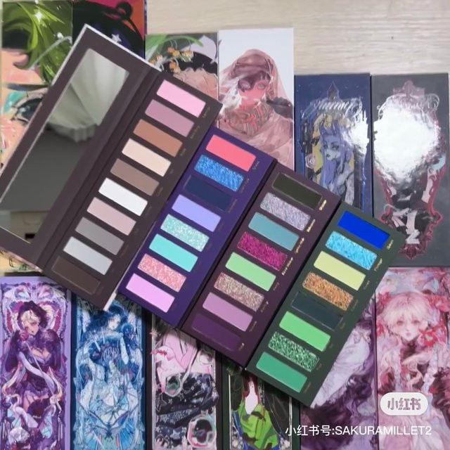 Narimi Lidschatten-Palette, 10 Farben, matt, Chamäleon-Schimmer, Unisex - Bild 1