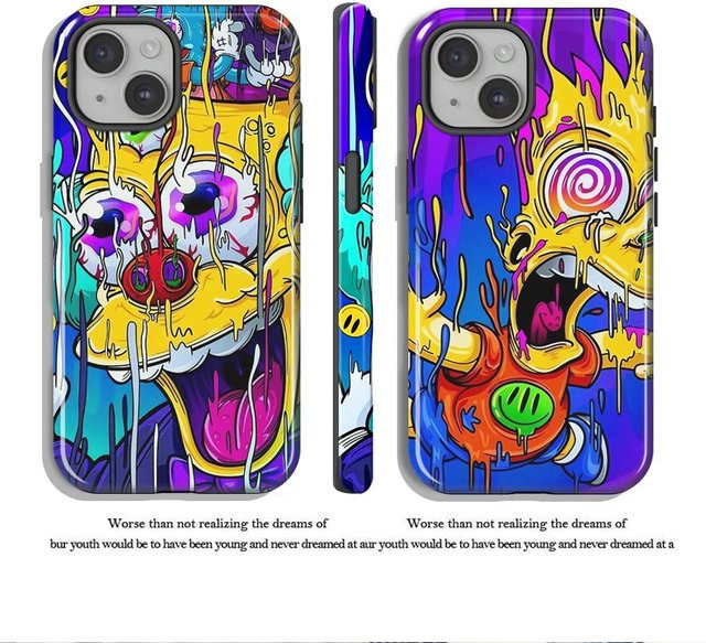 Lustige The Simpsons Handyhülle für Apple iPhone Modelle in Multicolor - Bild 1