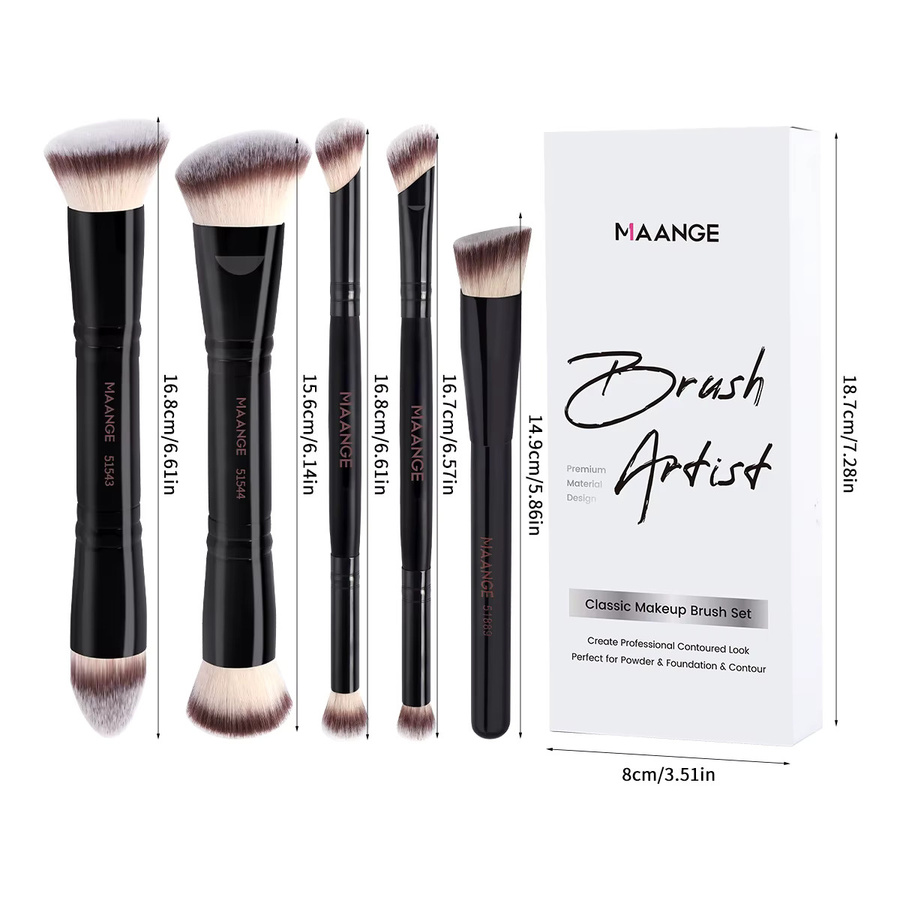 MAANGE Make-up Pinsel Set, 5 Stück, für Gesicht und Augen - Bild 2