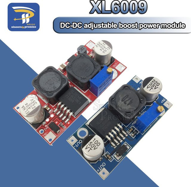 XL6009 Boost Buck Converter DC/DC-Stromversorgungsmodul, einstellbar 20 W, 5–32 V auf 1,2–35 V, Blau - Bild 1