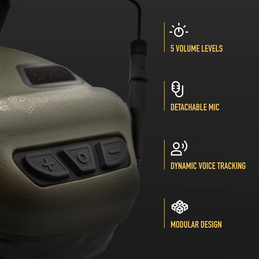 Earmor M32 SE Taktische Noise Cancelling Kopfhörer für Airsoft und Schießsport in Grün - Bild 3