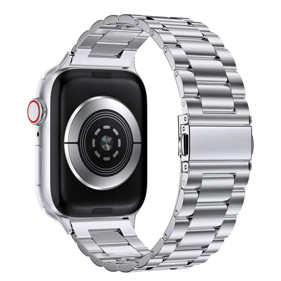 CAOWTAN Uhrenarmband Edelstahl, Silber, Unisex - Bild 3