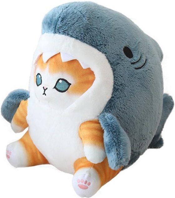 Yiran toy Kawaii Katze Plüschtier, Braun Grau, 22cm - Bild 1