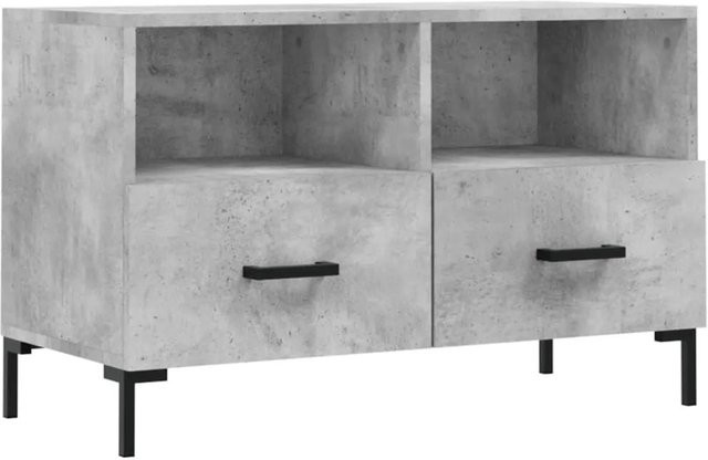 vidaXL TV-Schrank Modell 3 in Betongrau aus Holzwerkstoff und Eisen, B/T/H: 80 x 36 x 50 cm - Bild 1