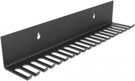 Delock Kabel-Halteclips aus Metall in Schwarz, L x B x H: 31,8 x 6,5 x 5,5 cm - Bild 1