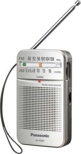 Panasonic RF-P50DEG Taschenradio UKW in Silber mit 3,5 mm Klinkenanschluss - Bild 1