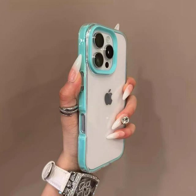 Transparente Kartenhülle Yiran Bag als weiches Handycover für iPhone 11 12 13 14 15 16 Pro Max Plus X Xs XR Max - Bild 1