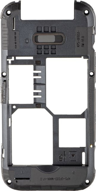 HMD Mittelgehäuse HMD 2660 Flip, Schwarz, Service Pack 5002000470SH0 - Bild 1