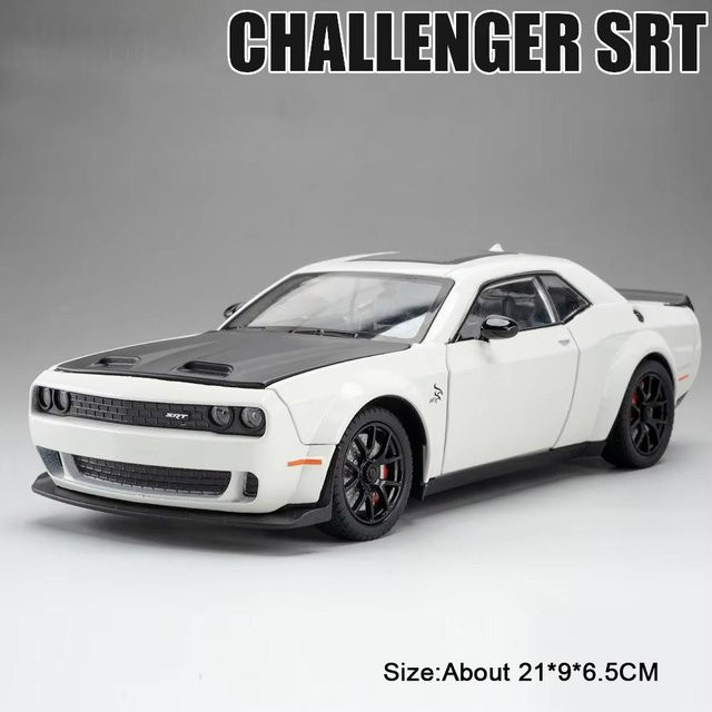 Linyi toy car Viper Challenger Str Hellcat Modell, 1:24, Druckguss Legierung, Sound, Licht, ab 14 Jahren - Bild 1