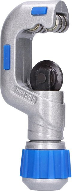 Meterk Mini Rohrabschneider aus Aluminiumlegierung für Eisen- und Stahlrohre, Schnittdurchmesser 4-32 mm, grau - Bild 1
