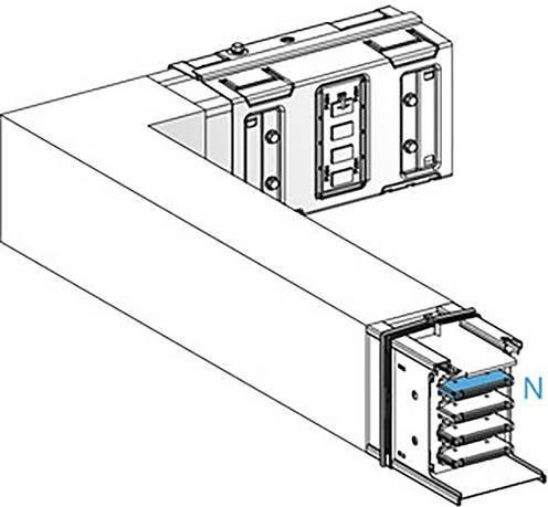Schneider Electric KSA Winkelelement KSA1000DLL41A, 1000A, hochkant, weiß - Bild 1