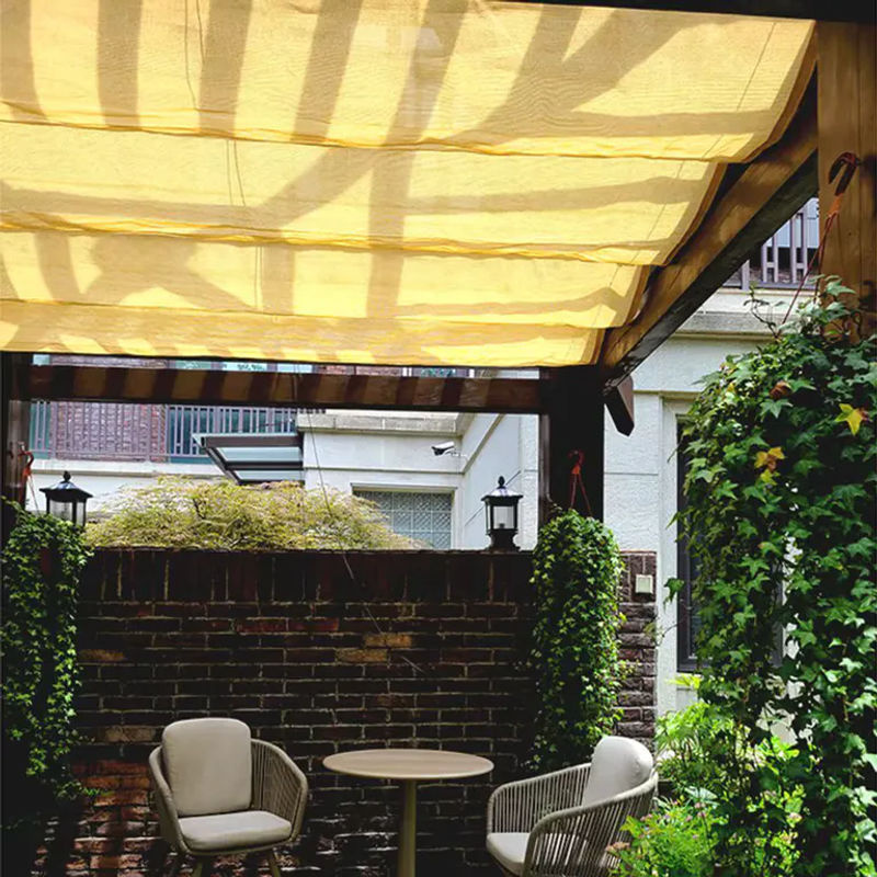 Tewango Sonnenschutznetz aus HDPE-Gewebe in Beige mit 95 % Schattierung für Innenhof, Pavillon und Pergola, B/T/H: 80 x 80 x 80 cm - Bild 3
