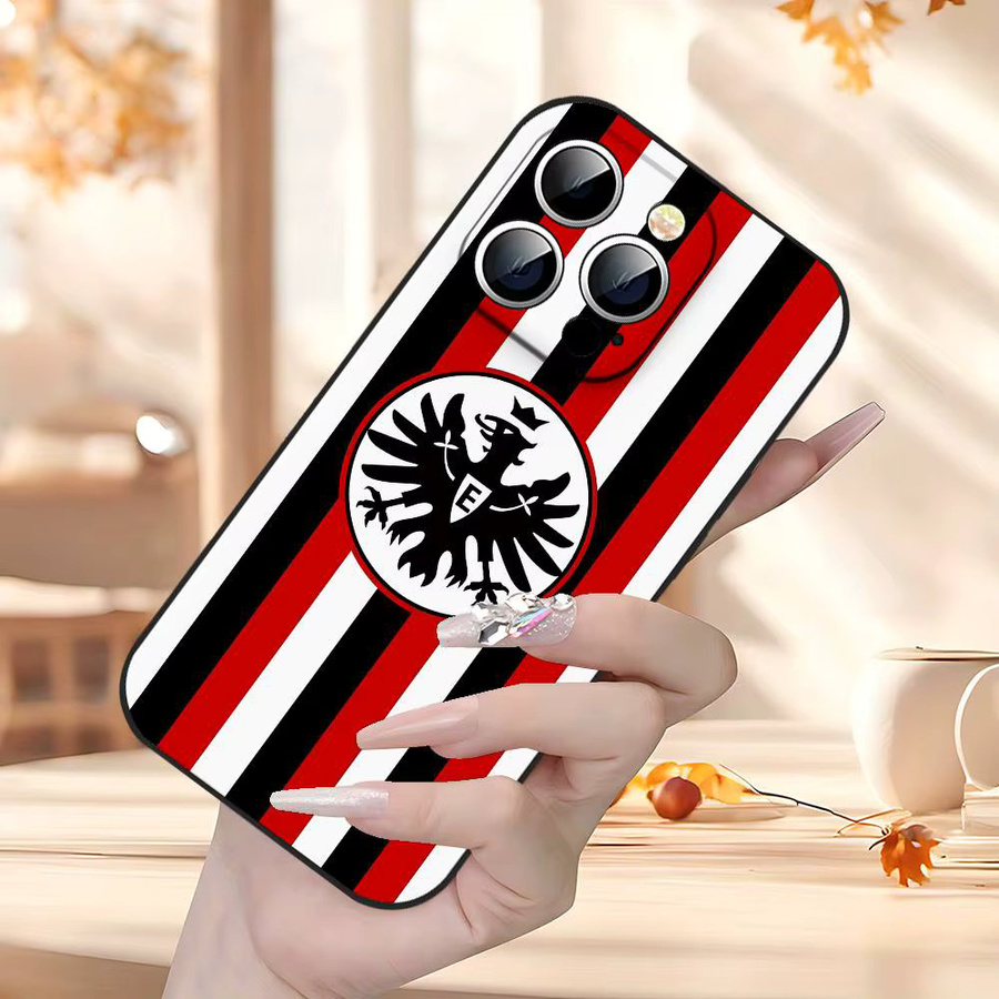 Eintracht Frankfurt Handyhülle Schwarz passend für Apple iPhone 17 16 15 14 13 11 Pro Max Plus X Xr Xs Max 13 Mini - Bild 6