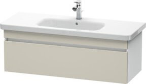 Duravit Waschtischunterschrank DuraStyle, Farbe: Taupe/Weiß, B/T/H: 113 x 44,8 x 39,8 cm, wandhängend, 1 Auszug - Bild 1