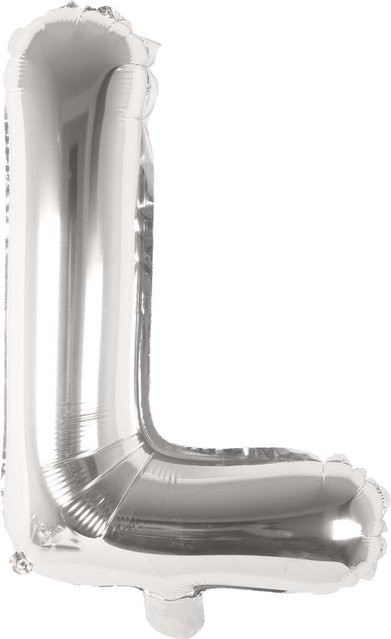 Rico Design Folienballon Buchstabe in Silber, Höhe: 36 cm - Bild 1