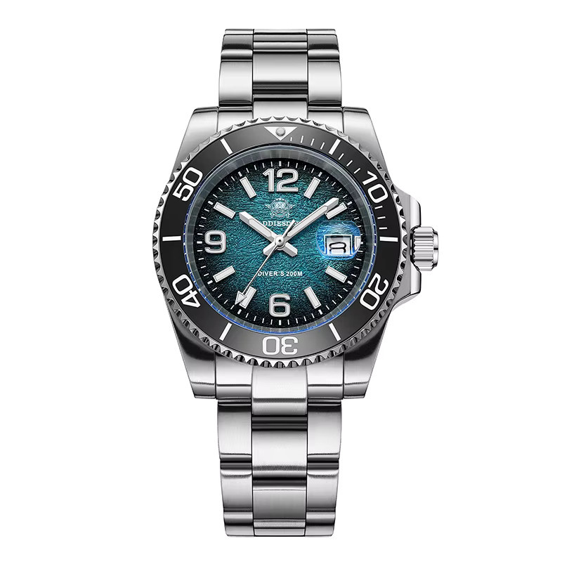 ADDIESDIVE Taucheruhr, Quarz, Edelstahl, Keramik-Lünette, 41 mm, Herren - Bild 6