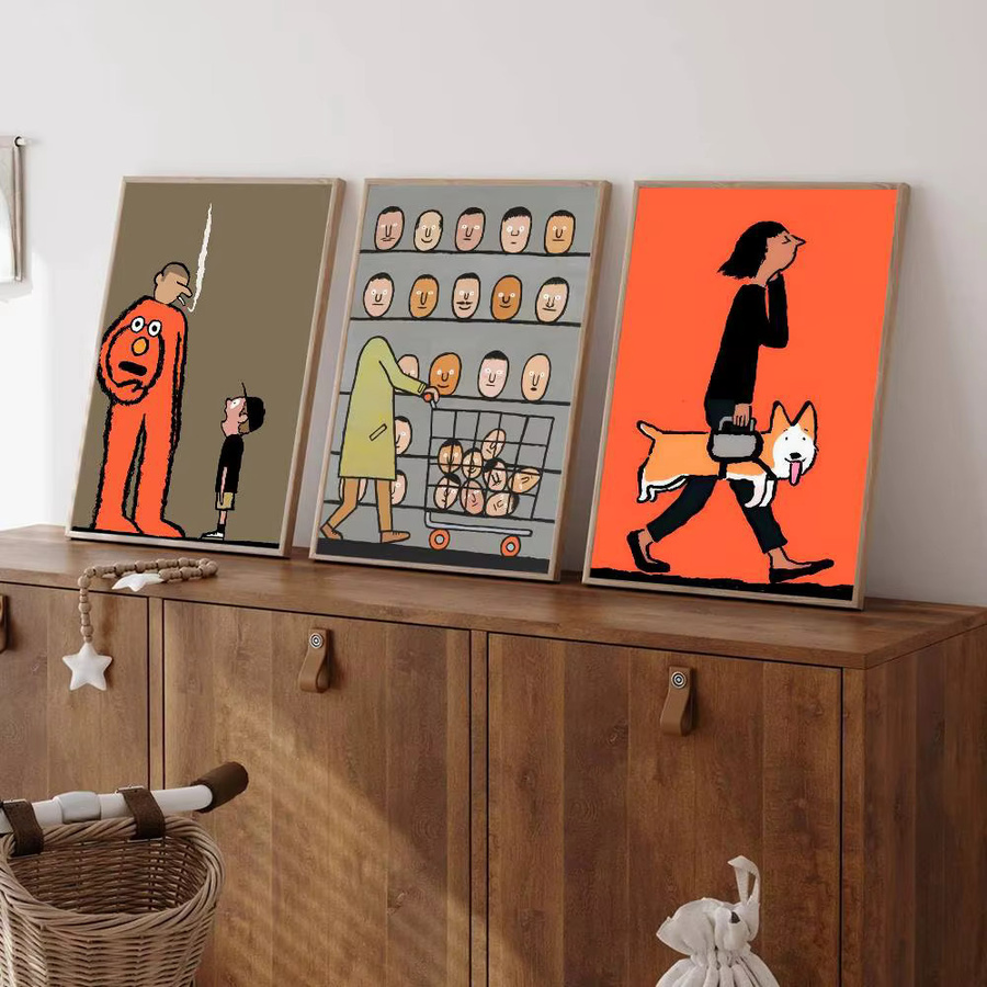 Anime J-Jean Art Jullien DIY Klebeposter abstrakte Wanddekoration mehrfarbig - Bild 2