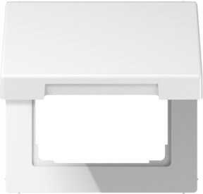 Jung Klappdeckel LS 990 KL mit Rückstellfeder in Weiß - Bild 1