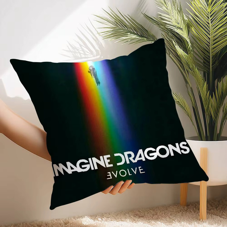I-Imagine D-Dragons Kissenbezug aus Plüsch, quadratisch, Multicolour, B/B/B: 30 x 30 x 30 cm - Bild 4