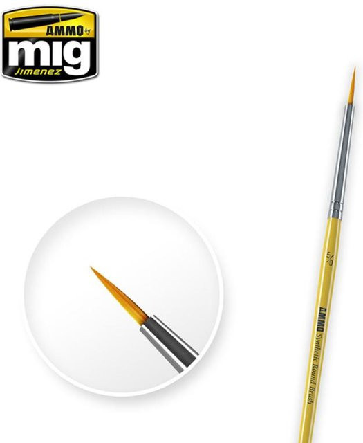AMMO by MIG Jimenez Synthetic Round Brush, 5/0, Gelb - Bild 1
