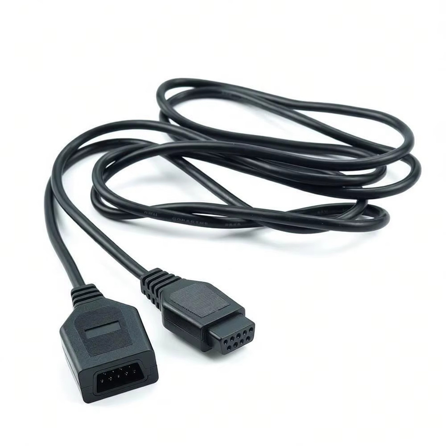 Sega Controller-Verlängerungskabel für MD 1/2/3 Generationen 16-Bit 9-Pin 9P in Rot-Weiß-Schwarz - Bild 2