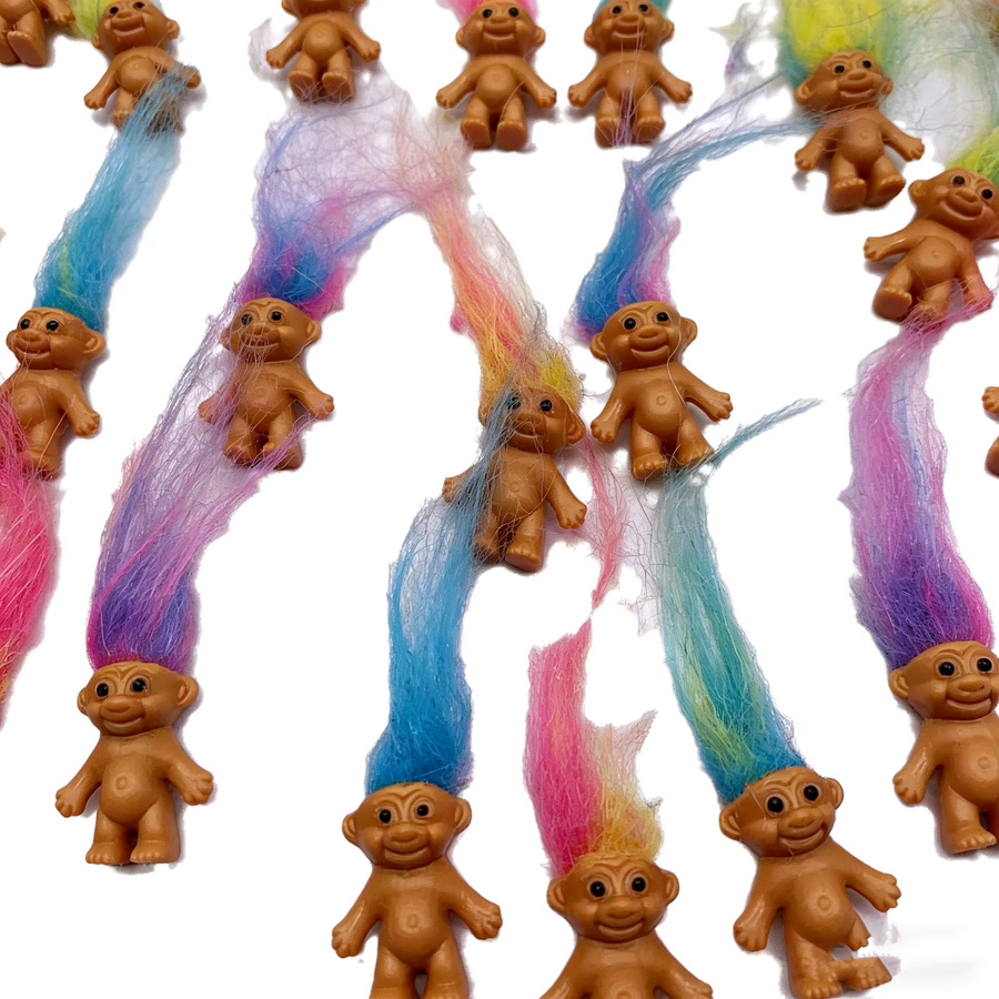 HEROCROSS Troll-Puppen, Vintage-Troll-Glücksfiguren, Bunt / Mehrfarbig, Set / Bundle - Bild 3