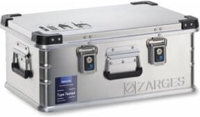 Zarges Akku Storage Box aus Aluminium in Silber, B/T/H: 45 x 30 x 15 cm - Bild 1