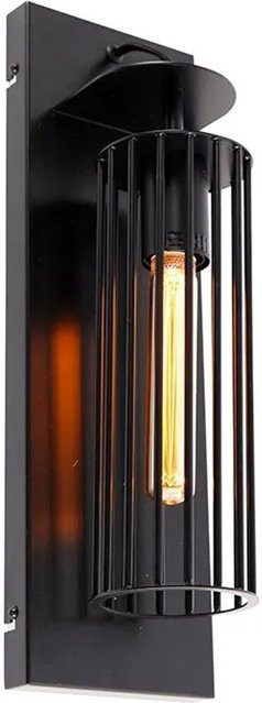 QAZQA Moderne Wandleuchte Balenco Wazo in Schwarz, dimmbar, E27, Metall - Bild 1