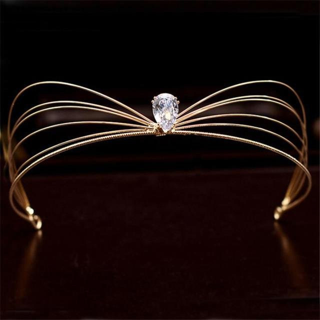 Wucifang Jewelry Tiara, Zirkonia, Gold, Damen - Bild 1