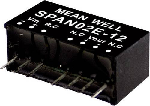 Mean Well SPAN02E-05 DC/DC-Wandlermodul, 400mA, 2W, 1 Ausgang, Schwarz - Bild 1