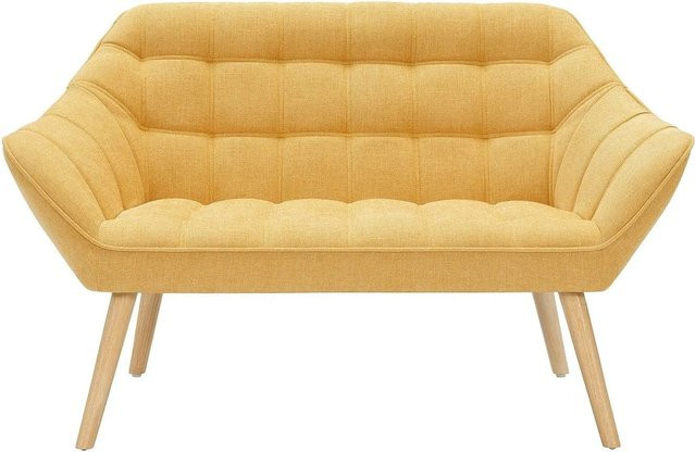 Vente-unique Sofa Caserta in Senfgelb mit Stoffbezug und Armlehnen, Breite: 127 cm - Bild 1
