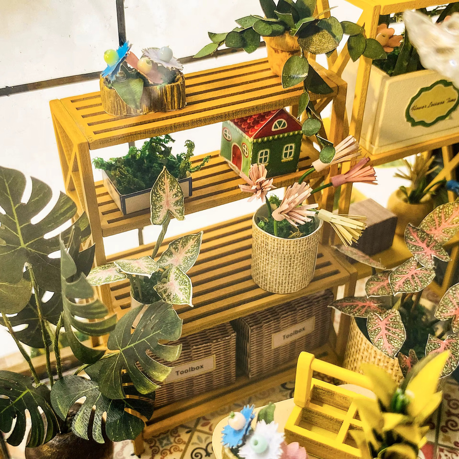 DIY Puppenhaus 3D Miniatur, mit LED Licht, Gebäude Modell Spielzeug - Bild 4