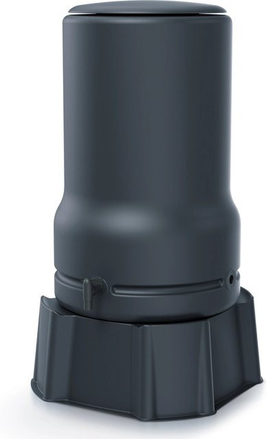 Waterform Regentonnenset Aquabell 110 in Anthrazit mit Unterstand und Wasserhahn - Bild 1