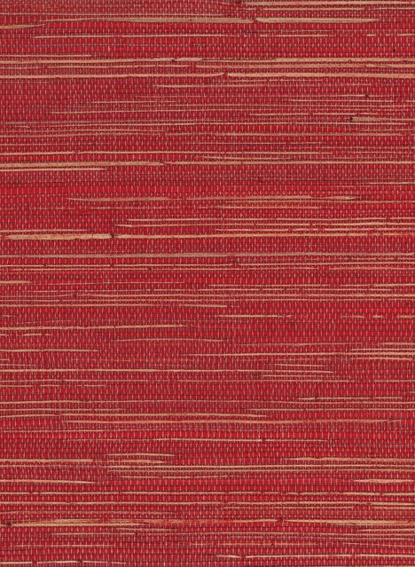 Osborne & Little Tapete Kanoko Grasscloth 2 in Poppy aus Naturfasern und Vlies - Bild 1