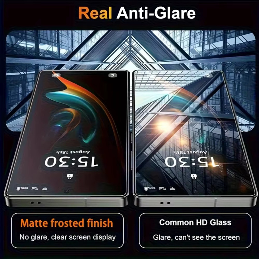 Caynes Keramikmembran Displayschutzfolie mit Privatsphäre-Schutz für Samsung Galaxy S25 Ultra S24 S23 S22 S21 S20 FE und weitere Android Modelle, Transparent - Bild 4