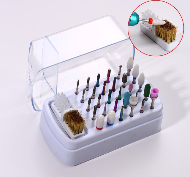 Nibiru DU Nagelbohrer Aufbewahrungsbox, Lila, Unisex - Bild 1