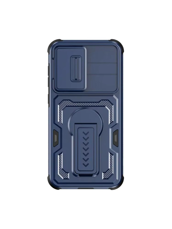 Motorola Handyhülle mit Anti-Drop-Klapphalter und Linsenschutz in Schwarz für Motorola G Stylus 5G 2025, Edge 2025, 60 Pro, G Power 2025 und 2026 - Bild 3
