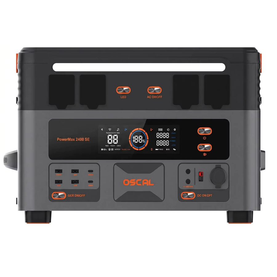 OSCAL 2400 SE Tragbarer Solargenerator mit 2016Wh Energiespeicher und 2400W Spitzenleistung für Outdoor-Camping - Bild 3