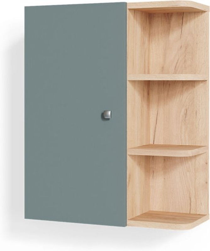 Badschrank Fynn von Vicco in Grün, modern und minimalistisch, B/H/T: 59,2 x 47,2 x 20,8 cm - Bild 1