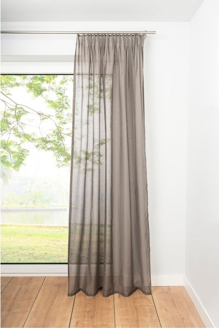 Ondeco Schlaufenschal Soft Gardine blickdicht, Farbe: Taupe, Breite: 135 cm, Höhe: 300 cm - Bild 1