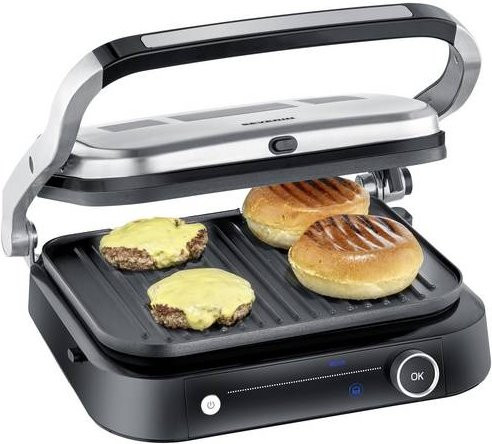 Severin Kontaktgrill KG 2395 in Schwarz/Silber - Bild 2