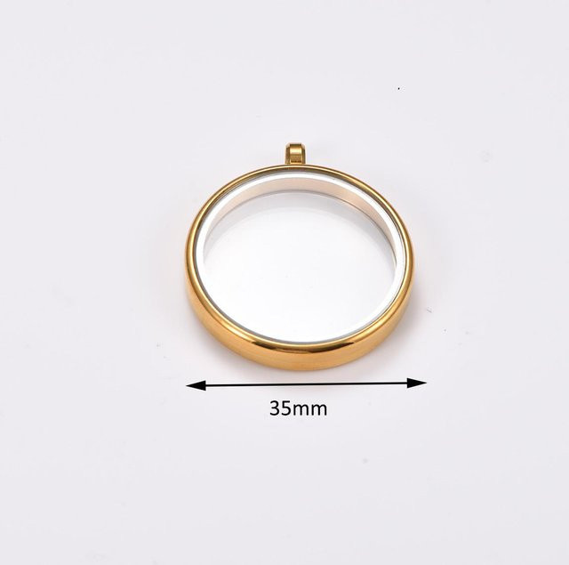 YULIN Anhänger Edelstahl, Gold, Unisex - Bild 1