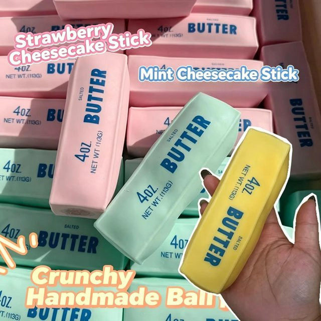 Butter-Stick Squishy Stressball Fidget Spielzeug, runde Blöcke - Bild 1