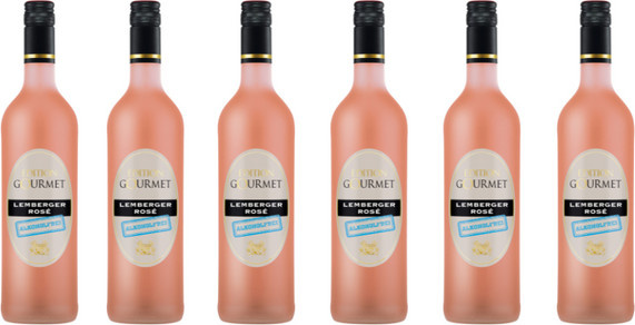 Württembergische WZG Edition Gourmet Lemberger Roséwein alkoholfrei 6 x 0,75 l - Bild 1