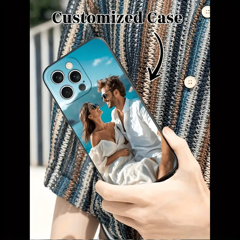 Individualisierte DIY Foto Schutzhülle für Apple iPhone Modelle in Schwarz und Mehrfarbig, stoßfeste Abdeckung - Bild 2