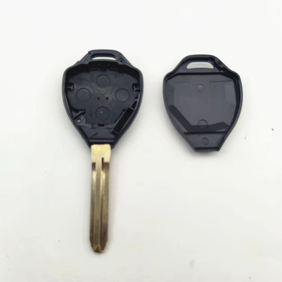 Wilongda Ersatzgehäuse für Toyota Auto-Schlüssel mit 4 Tasten in Schwarz für Camry Avalon Corolla Venza 2007-2012 TOY43 - Bild 2