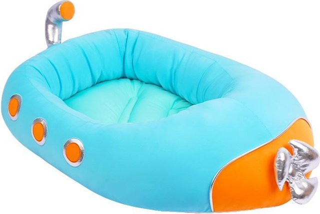 U-Boot-Zwinger Hundebett mit Sommerkühlung für kleine und mittelgroße Hunde, B/T/H: 80 x 55 x 20 cm - Bild 1